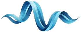 PULSE logo: a flowing blue ribbon wave
