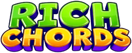 RichChords logo: the RichChords wordmark in green and gold